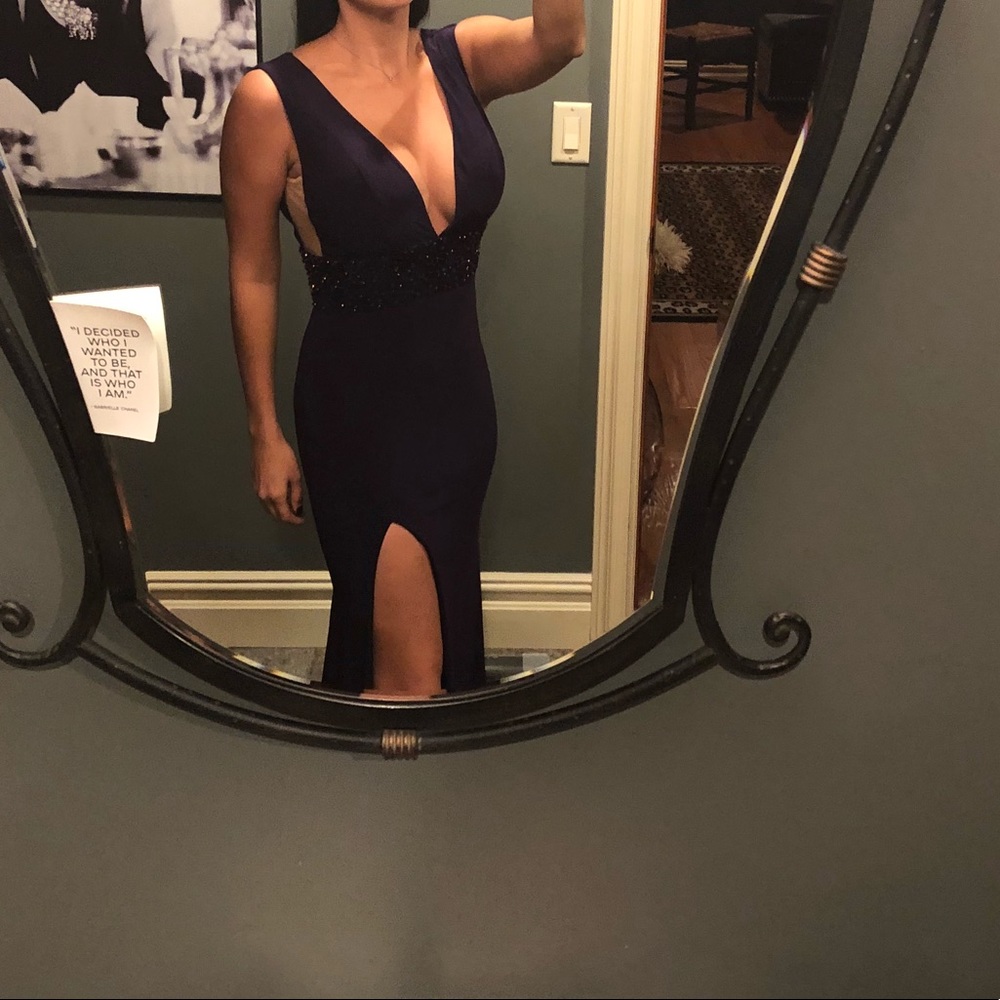 Dark Purple worn once Mac Duggal gown